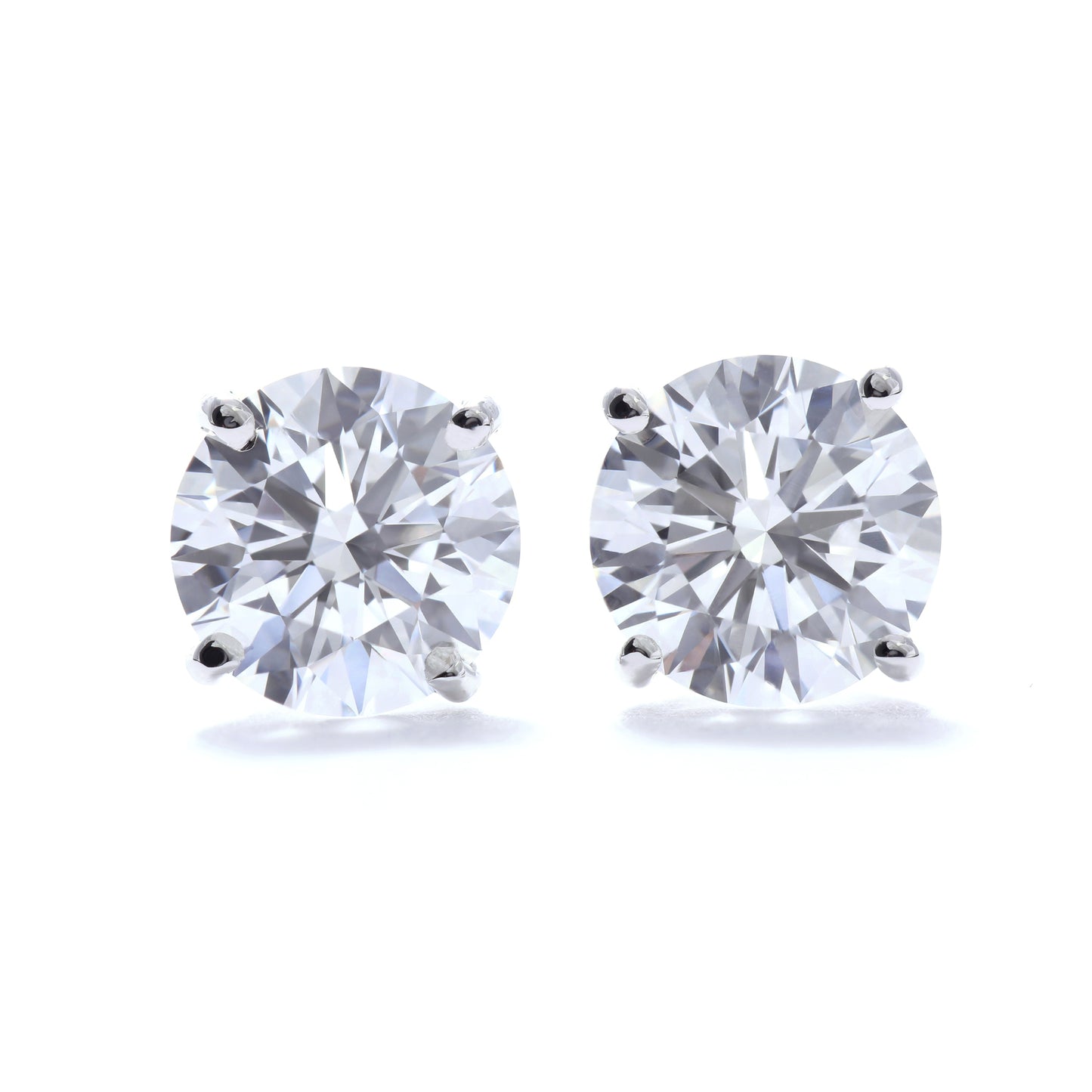 Lab Grown Stud Diamond Earrings 1.50 Total Carat Weight