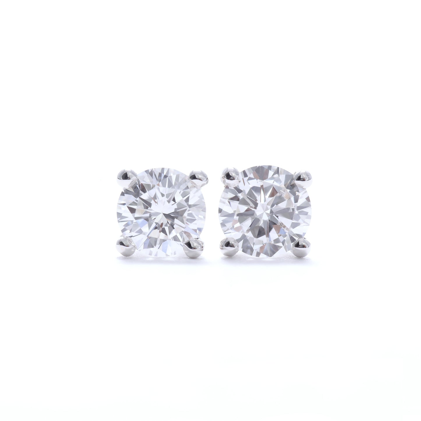 Lab Grown Stud Diamond Earrings 0.50 Total Carat Weight