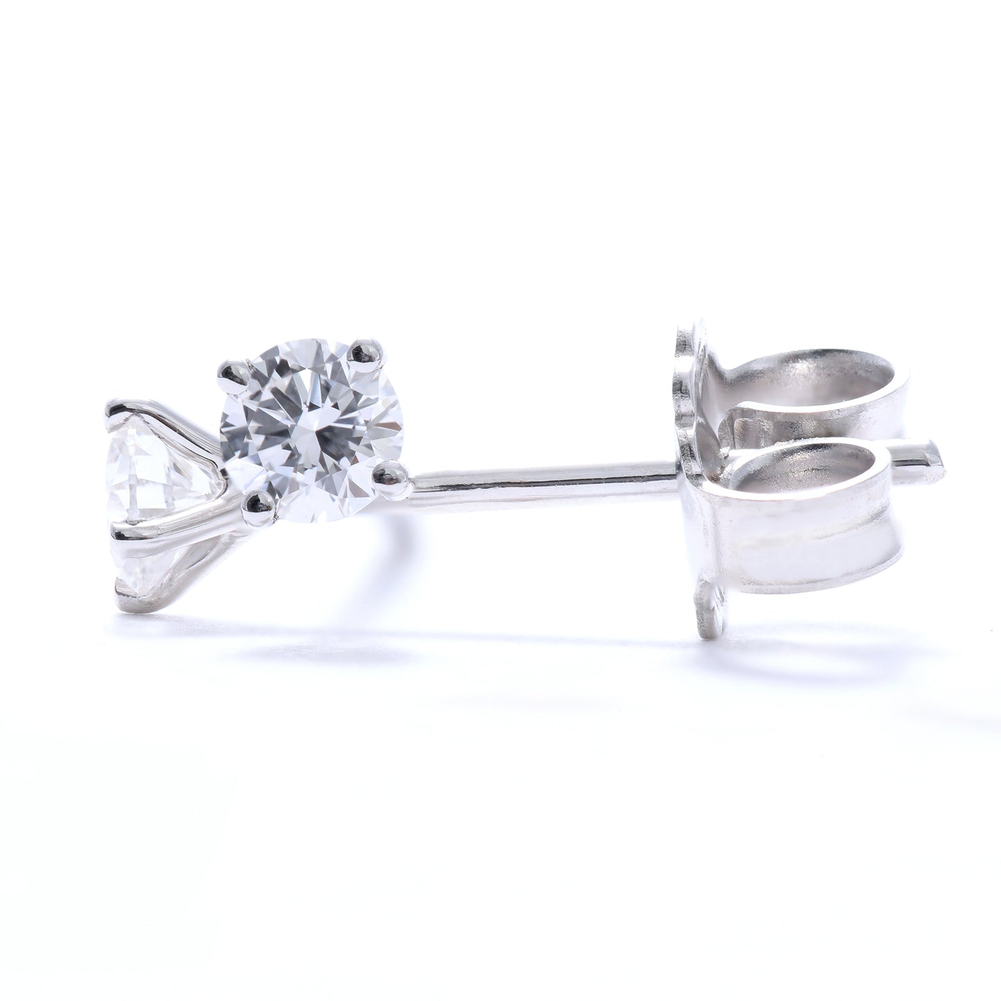 Lab Grown Stud Diamond Earrings 0.50 Total Carat Weight