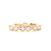 Art Deco Diamond Eternity Ring Rose Gold