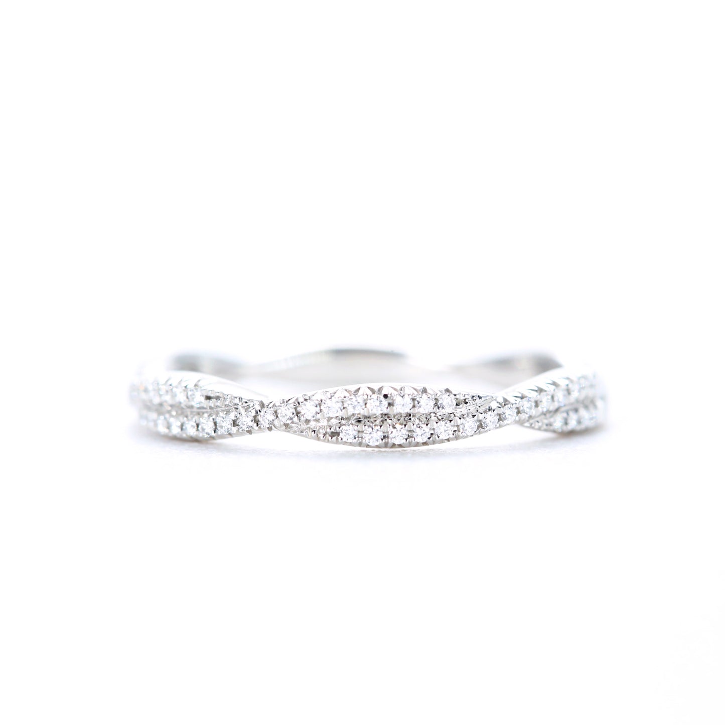 Twist Diamond Ring Platinum