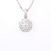 Round Pavé Diamond Pendant