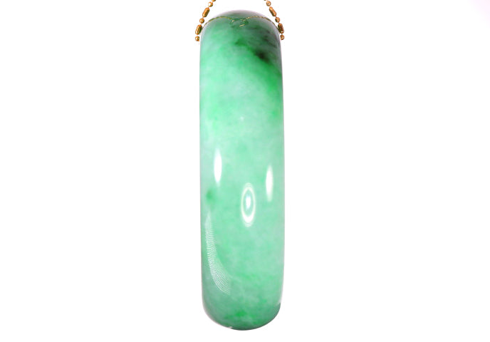 Lavender and Green Jadeite Bangle