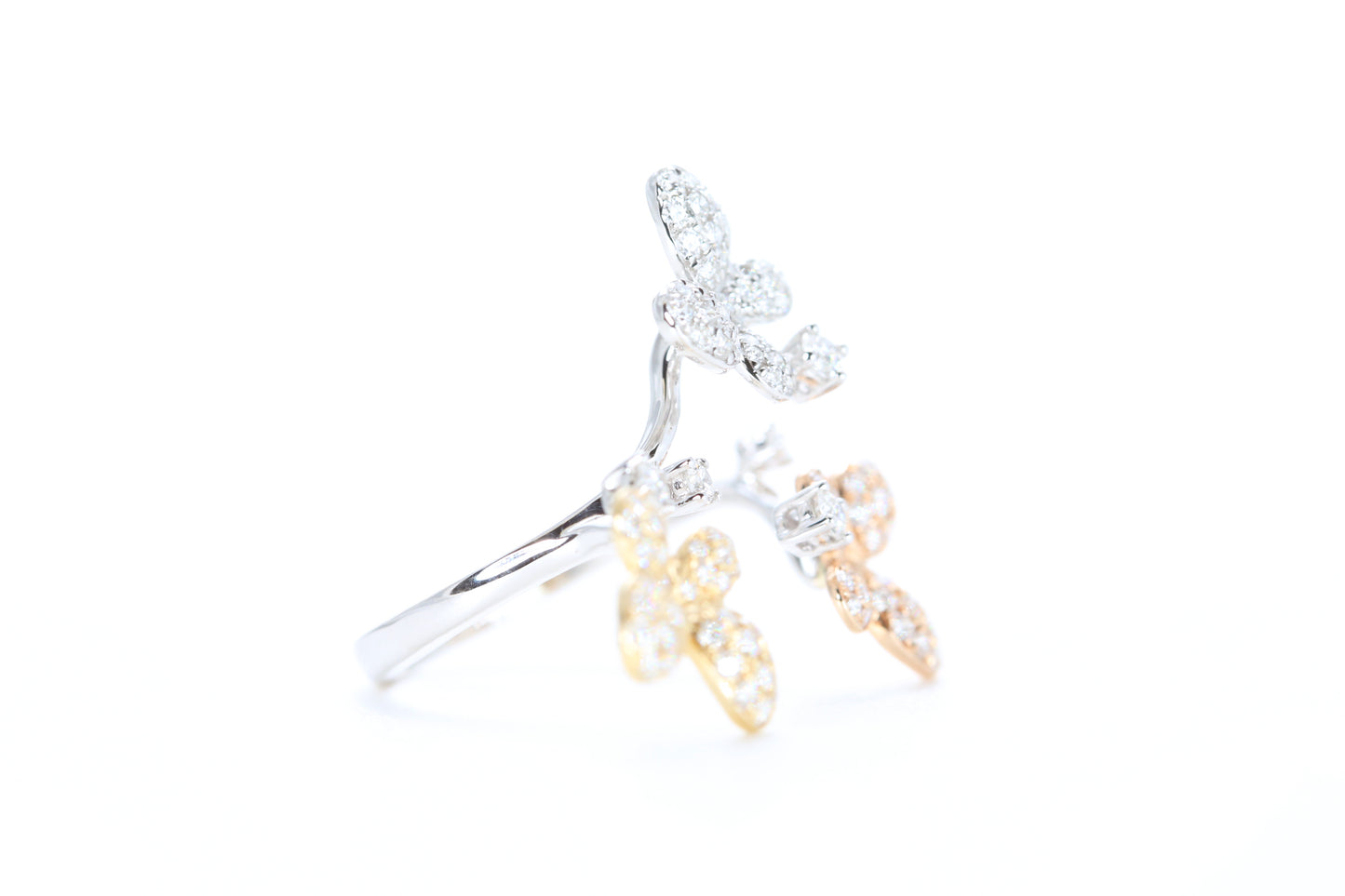 Butterfly Trio Diamond Ring