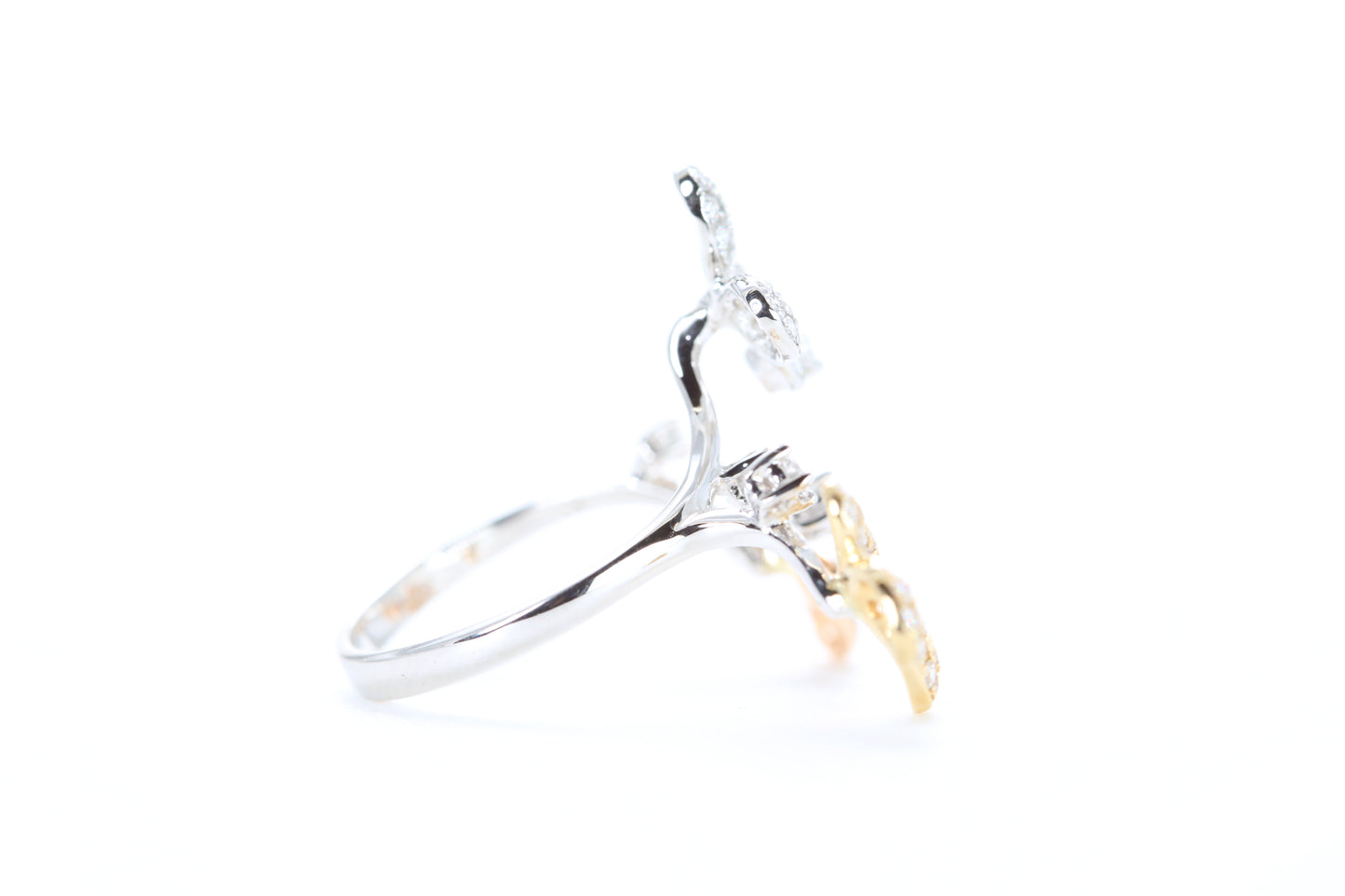 Butterfly Trio Diamond Ring