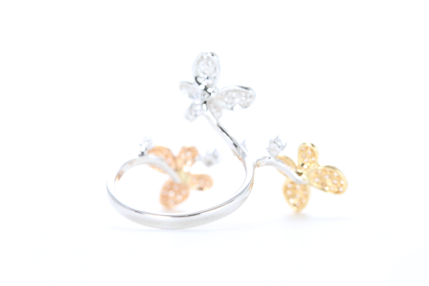 Butterfly Trio Diamond Ring