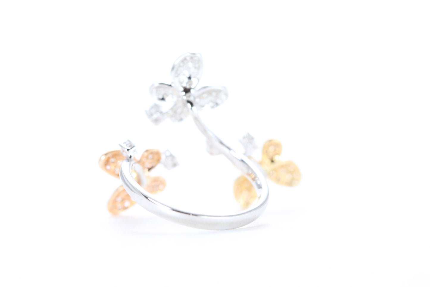 Butterfly Trio Diamond Ring