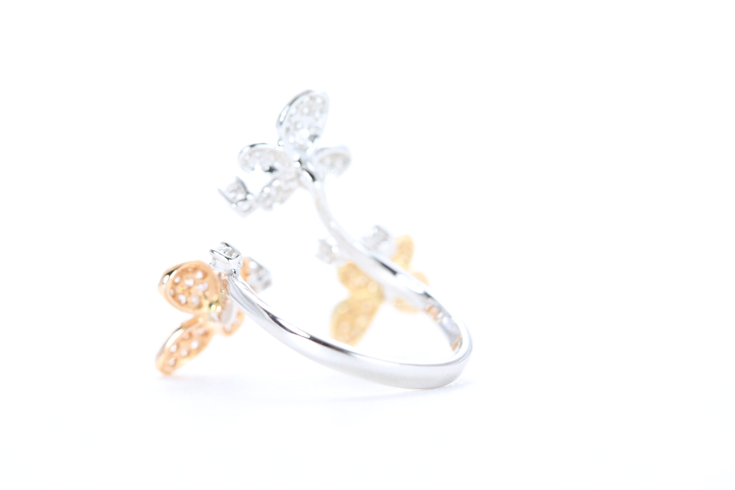 Butterfly Trio Diamond Ring