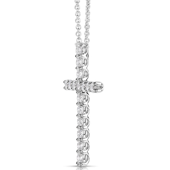 1 CT COLORLESS FLAWLESS CROSS PENDANT