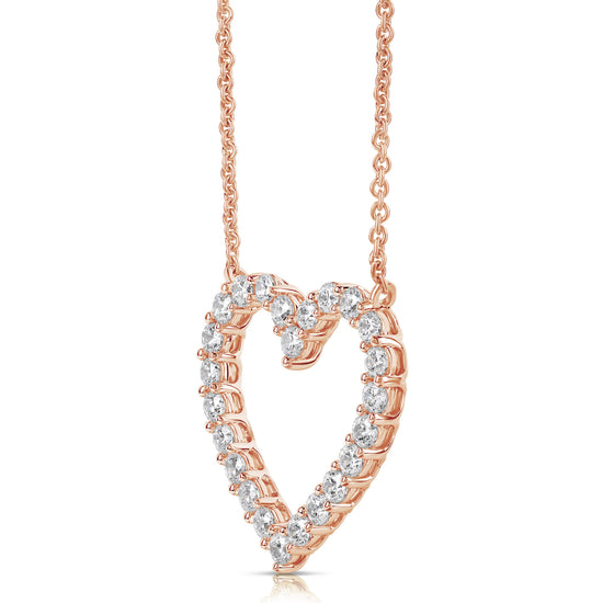 1 CT COLORLESS FLAWLESS HEART SHAPED PENDANT