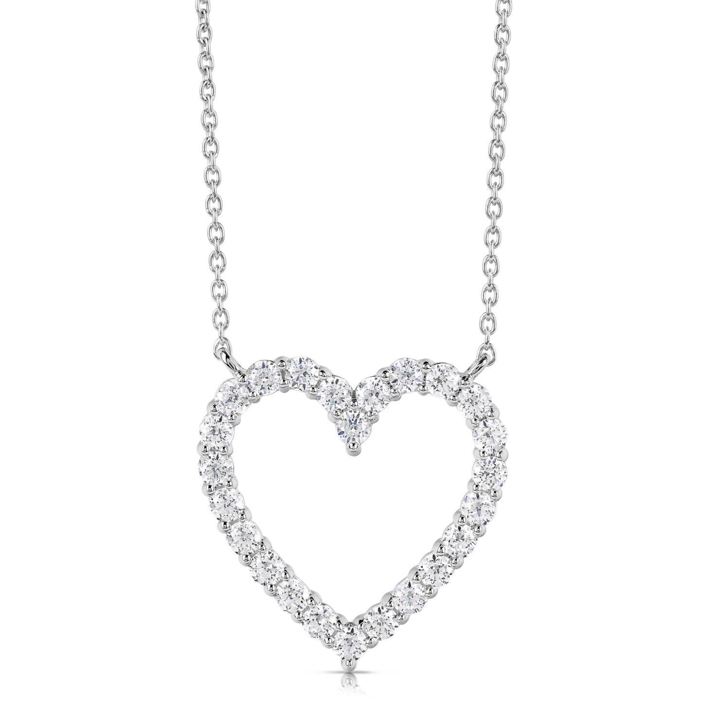 1/2 CT COLORLESS FLAWLESS HEART SHAPED PENDANT
