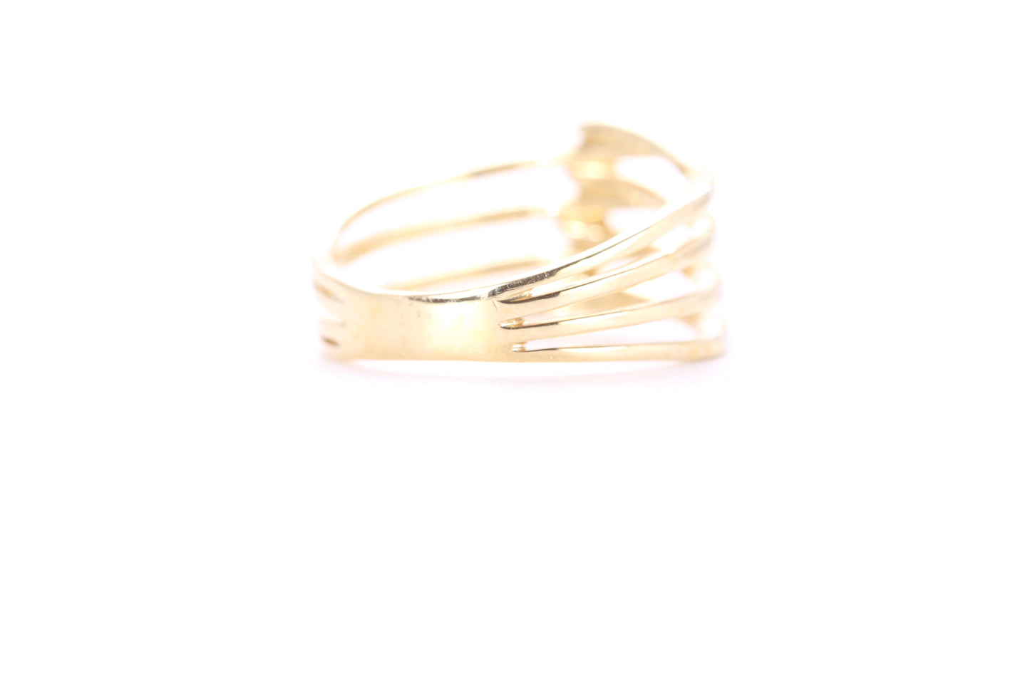 Contemporary Diamond Ring Yellow Gold