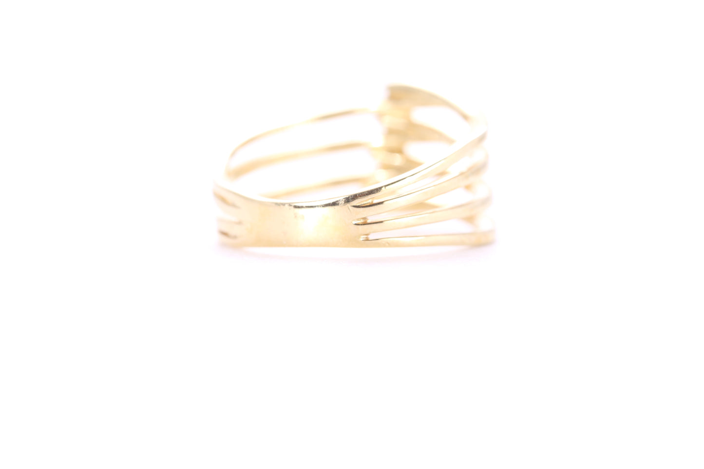 Contemporary Diamond Ring Yellow Gold