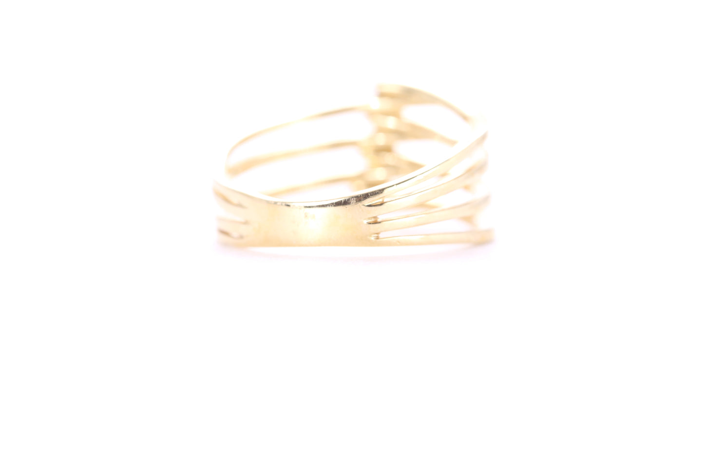 Contemporary Diamond Ring Yellow Gold