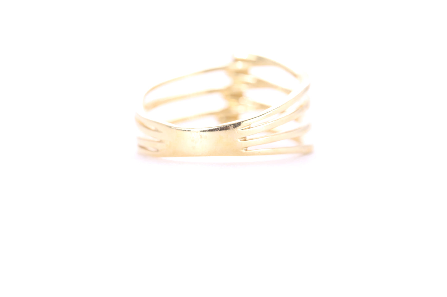 Contemporary Diamond Ring Yellow Gold