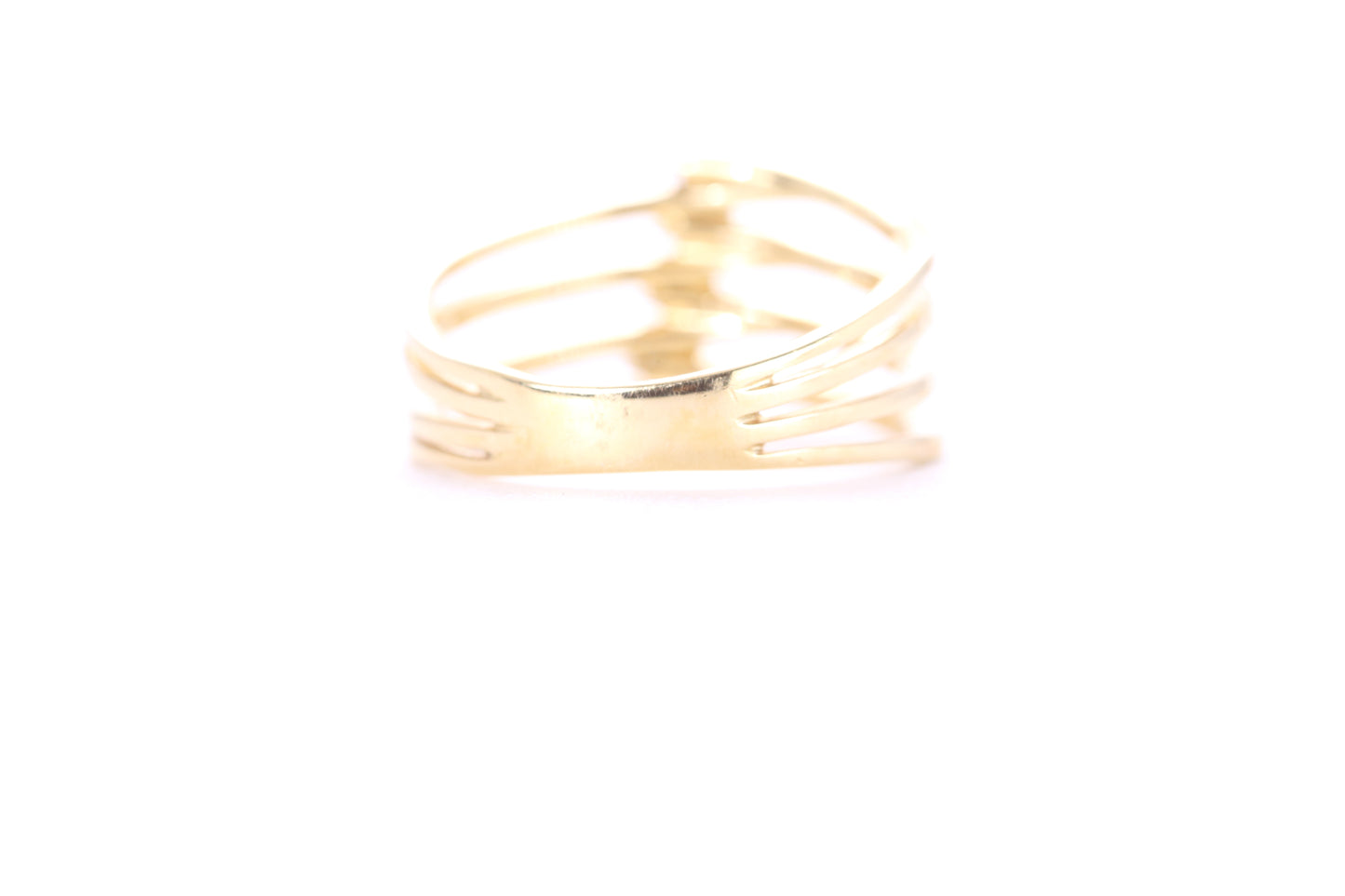 Contemporary Diamond Ring Yellow Gold