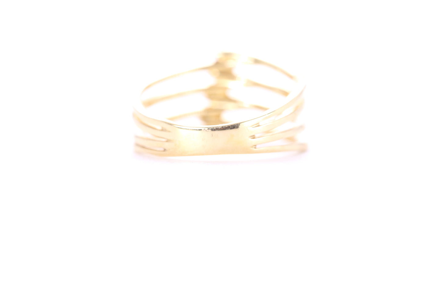Contemporary Diamond Ring Yellow Gold
