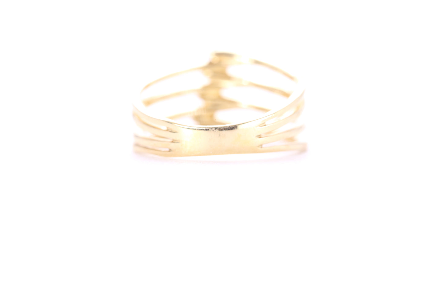 Contemporary Diamond Ring Yellow Gold