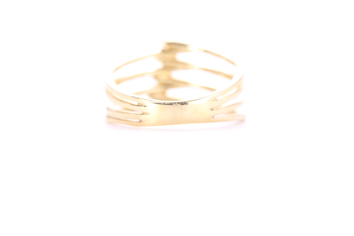 Contemporary Diamond Ring Yellow Gold