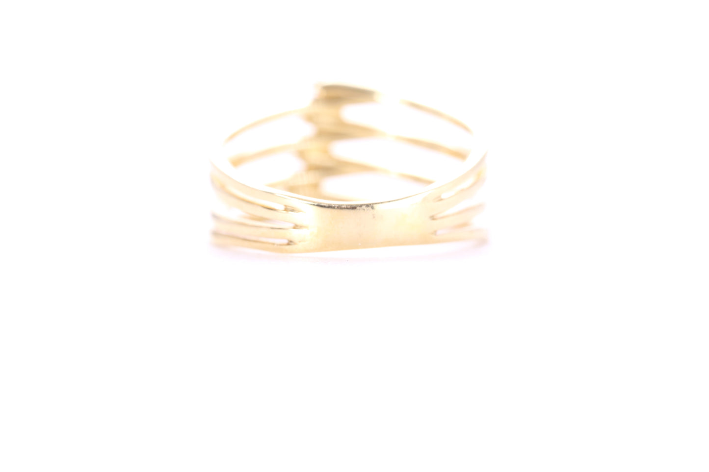 Contemporary Diamond Ring Yellow Gold