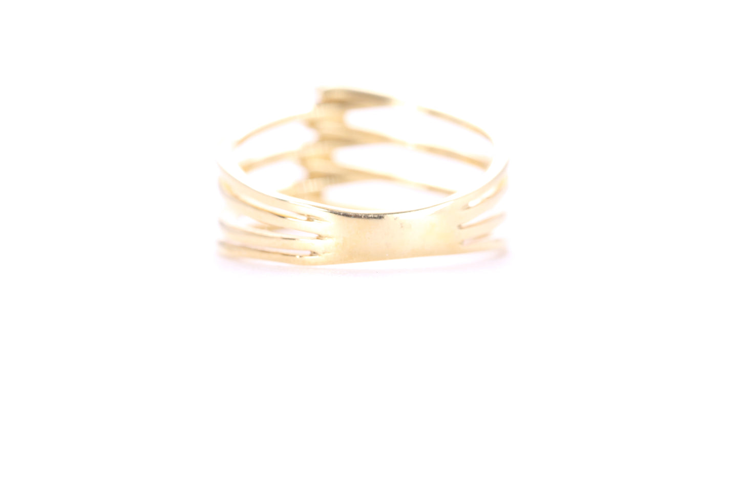 Contemporary Diamond Ring Yellow Gold