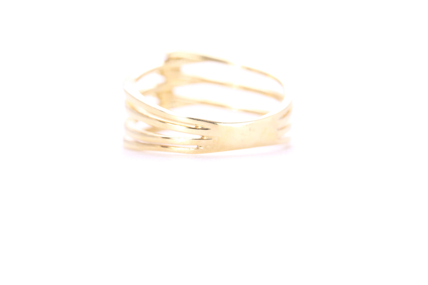 Contemporary Diamond Ring Yellow Gold