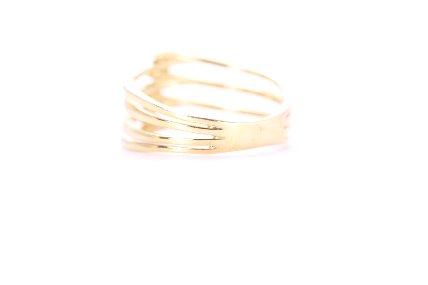 Contemporary Diamond Ring Yellow Gold