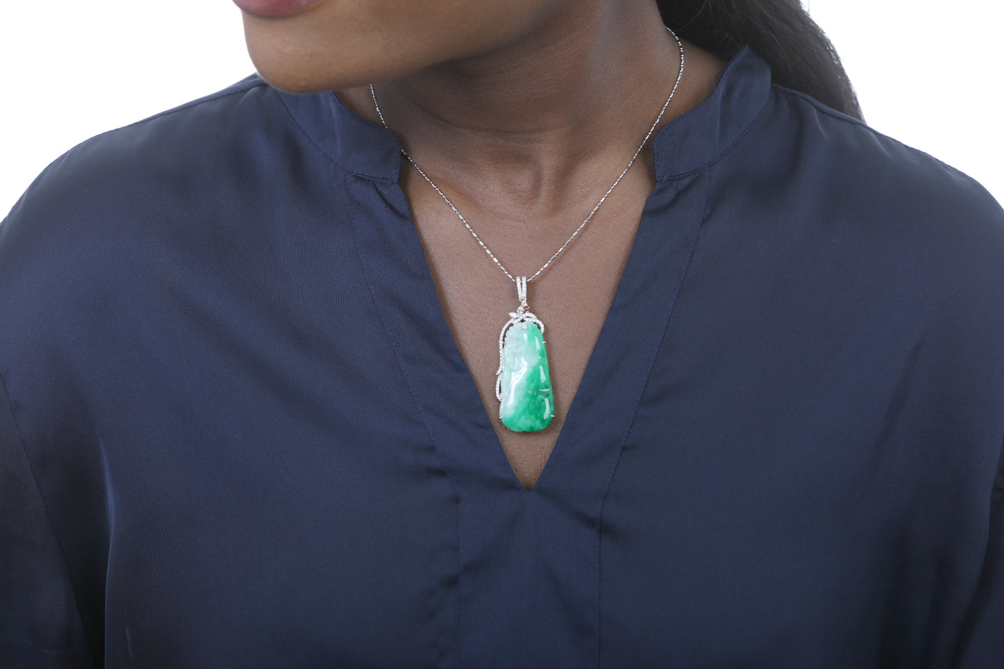 Jadeite Gourd Pendant