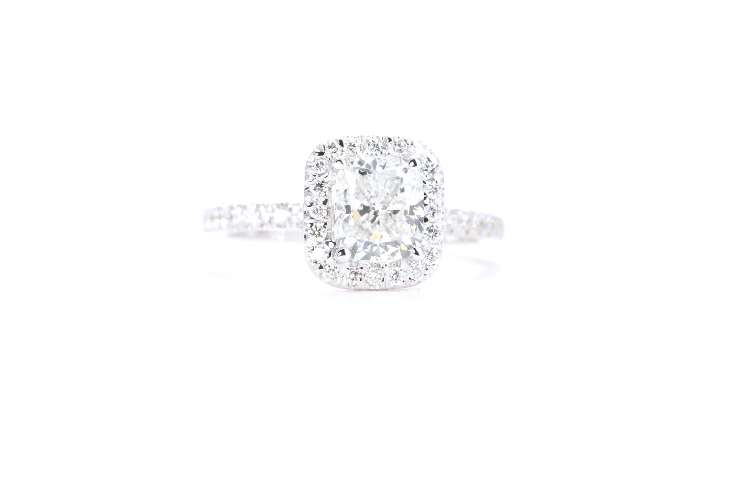 Cushion Halo Diamond Ring