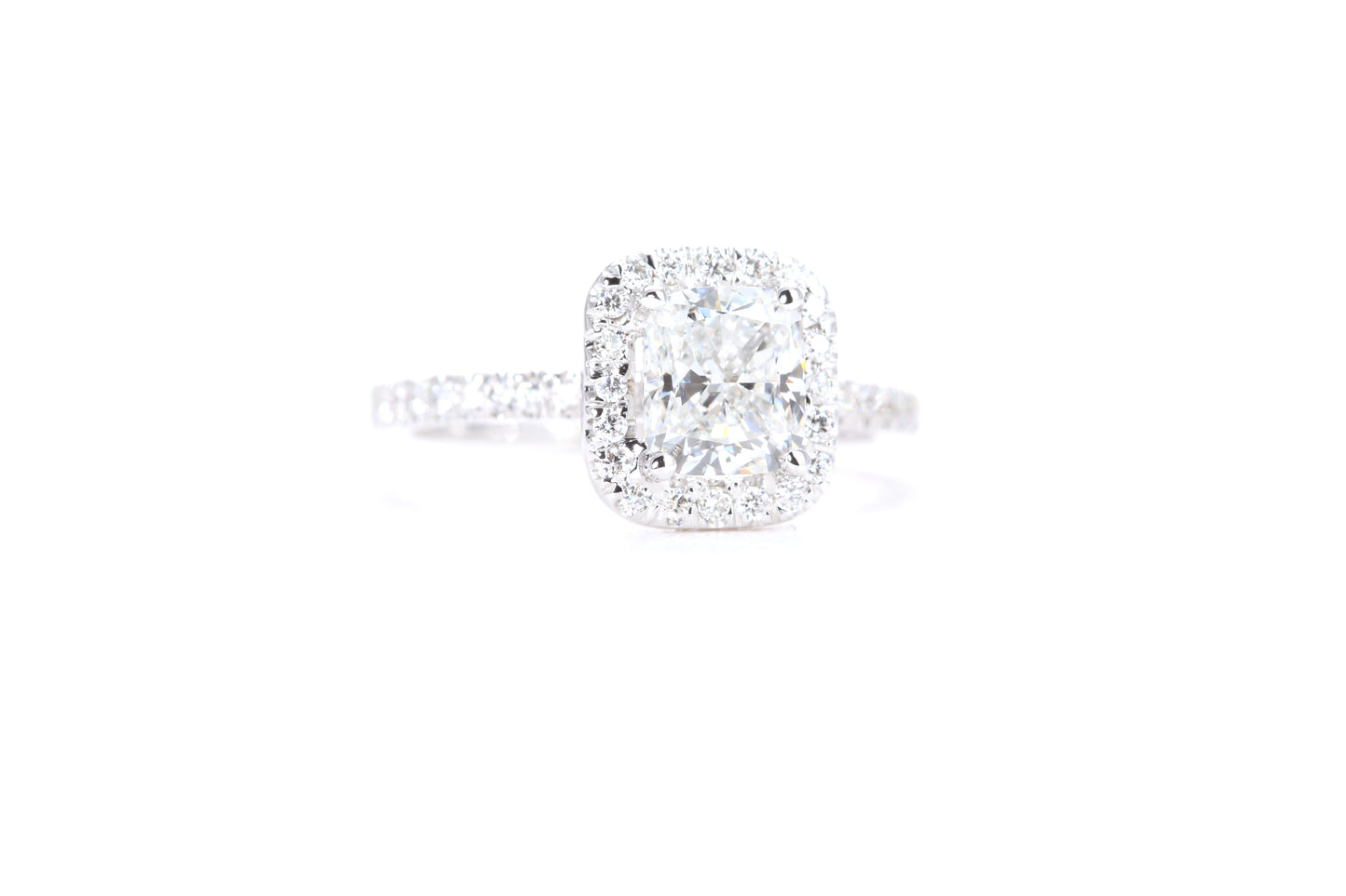 Cushion Halo Diamond Ring