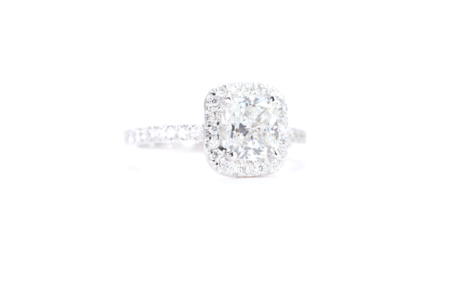 Cushion Halo Diamond Ring