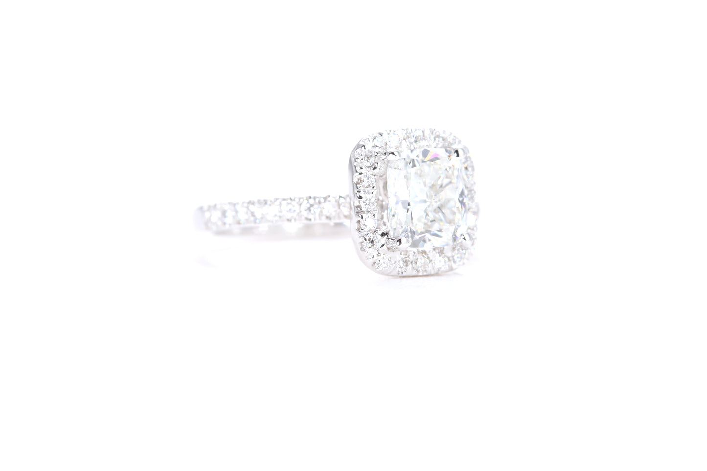 Cushion Halo Diamond Ring