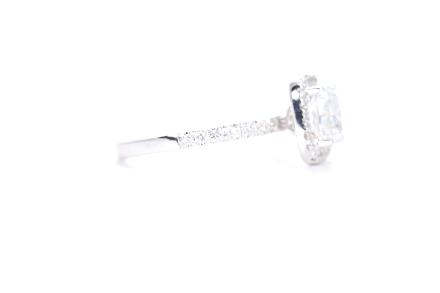 Cushion Halo Diamond Ring