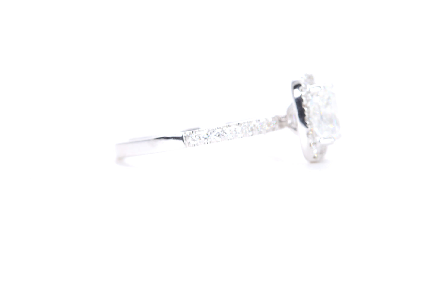 Cushion Halo Diamond Ring