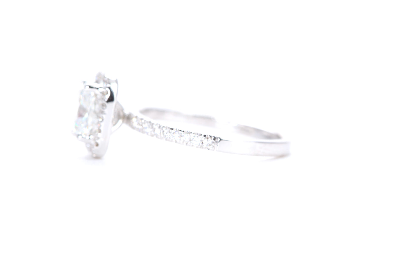 Cushion Halo Diamond Ring