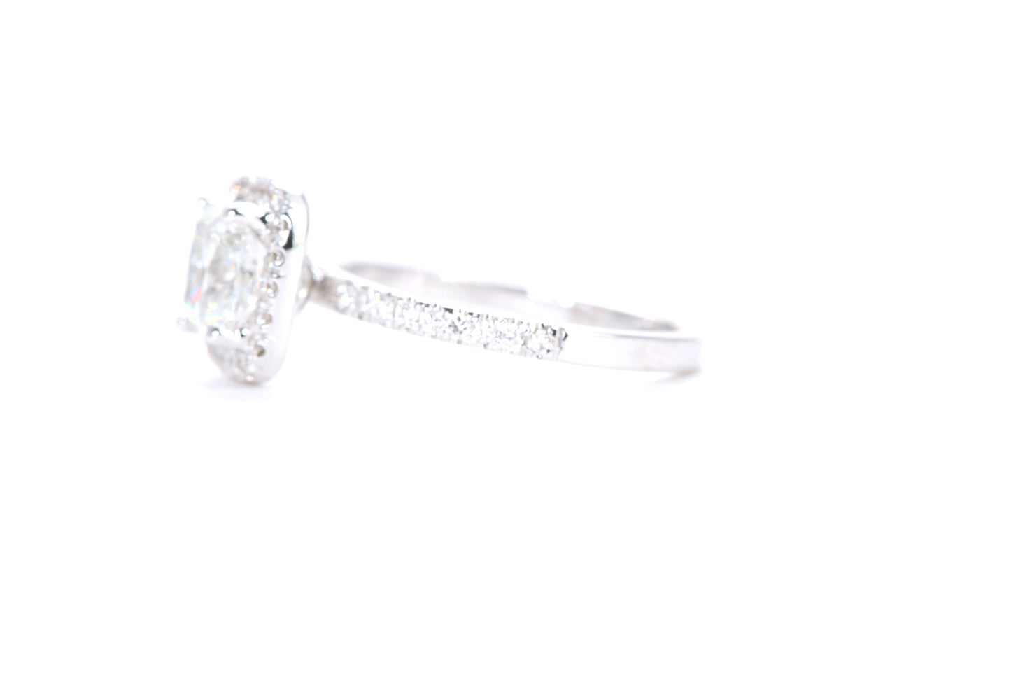 Cushion Halo Diamond Ring