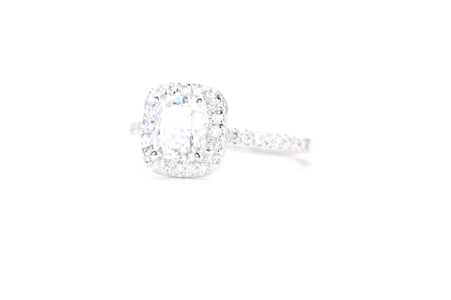 Cushion Halo Diamond Ring