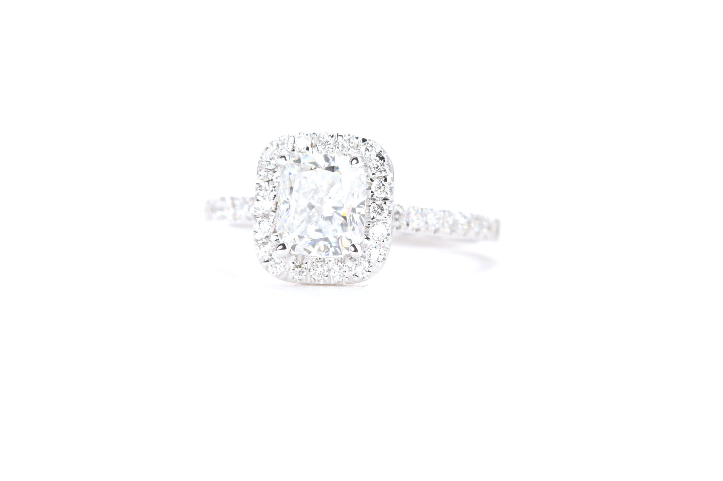 Cushion Halo Diamond Ring