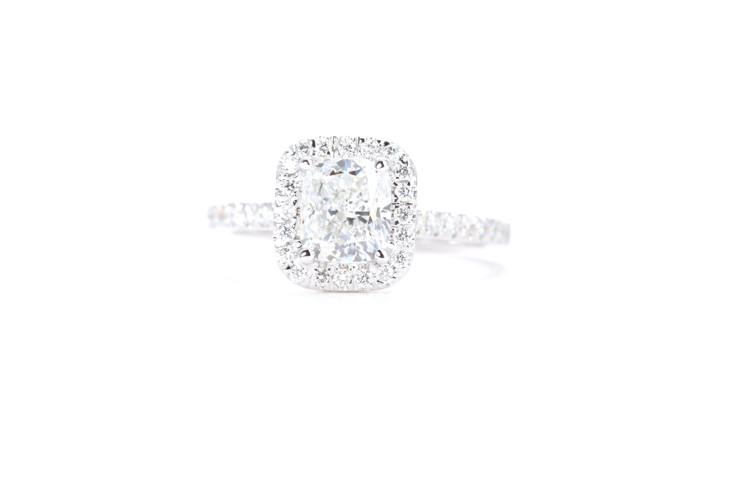 Cushion Halo Diamond Ring