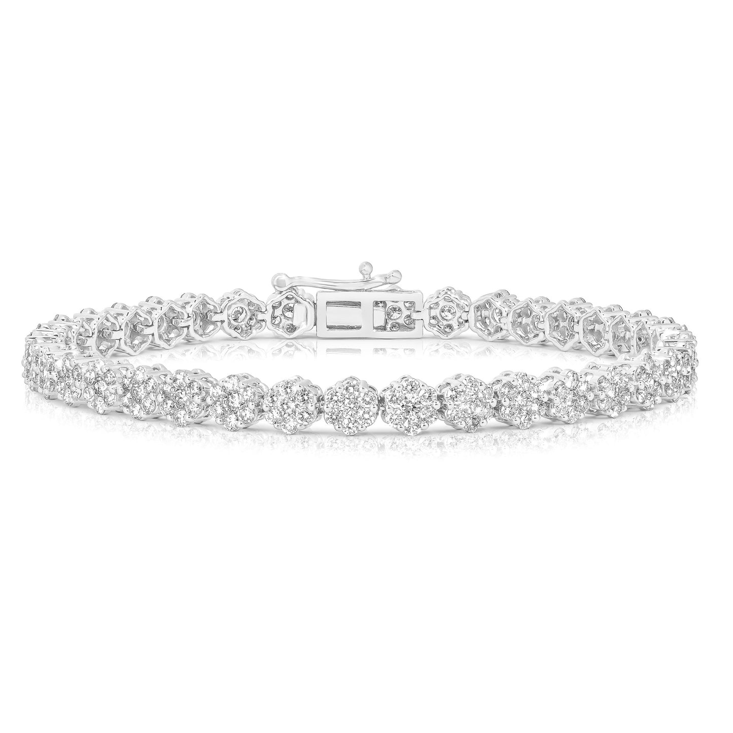 FLOWER CLUSTER MEDIUM TENNIS BRACELET