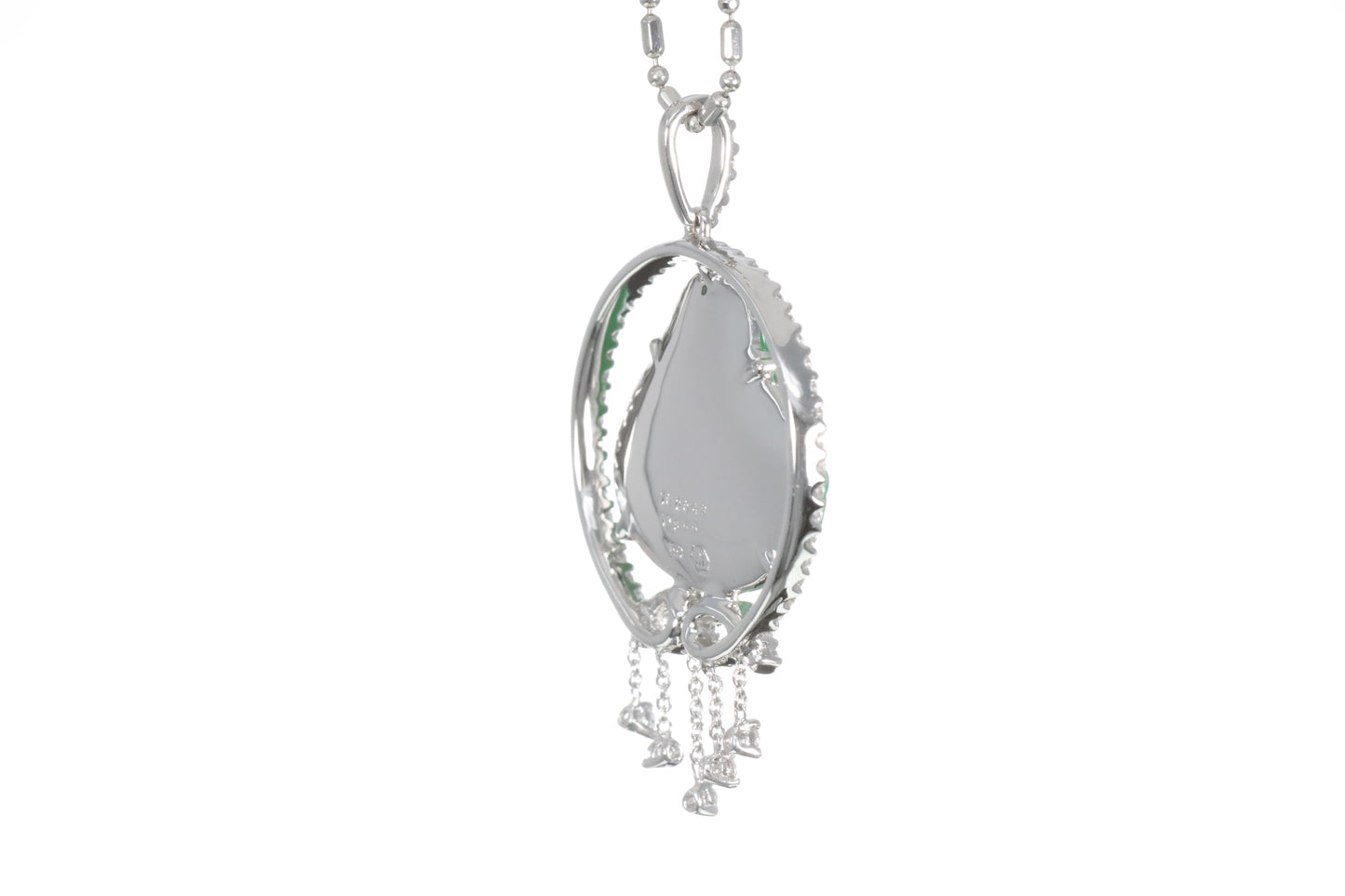 Jadeite Buddha with a Diamond Halo