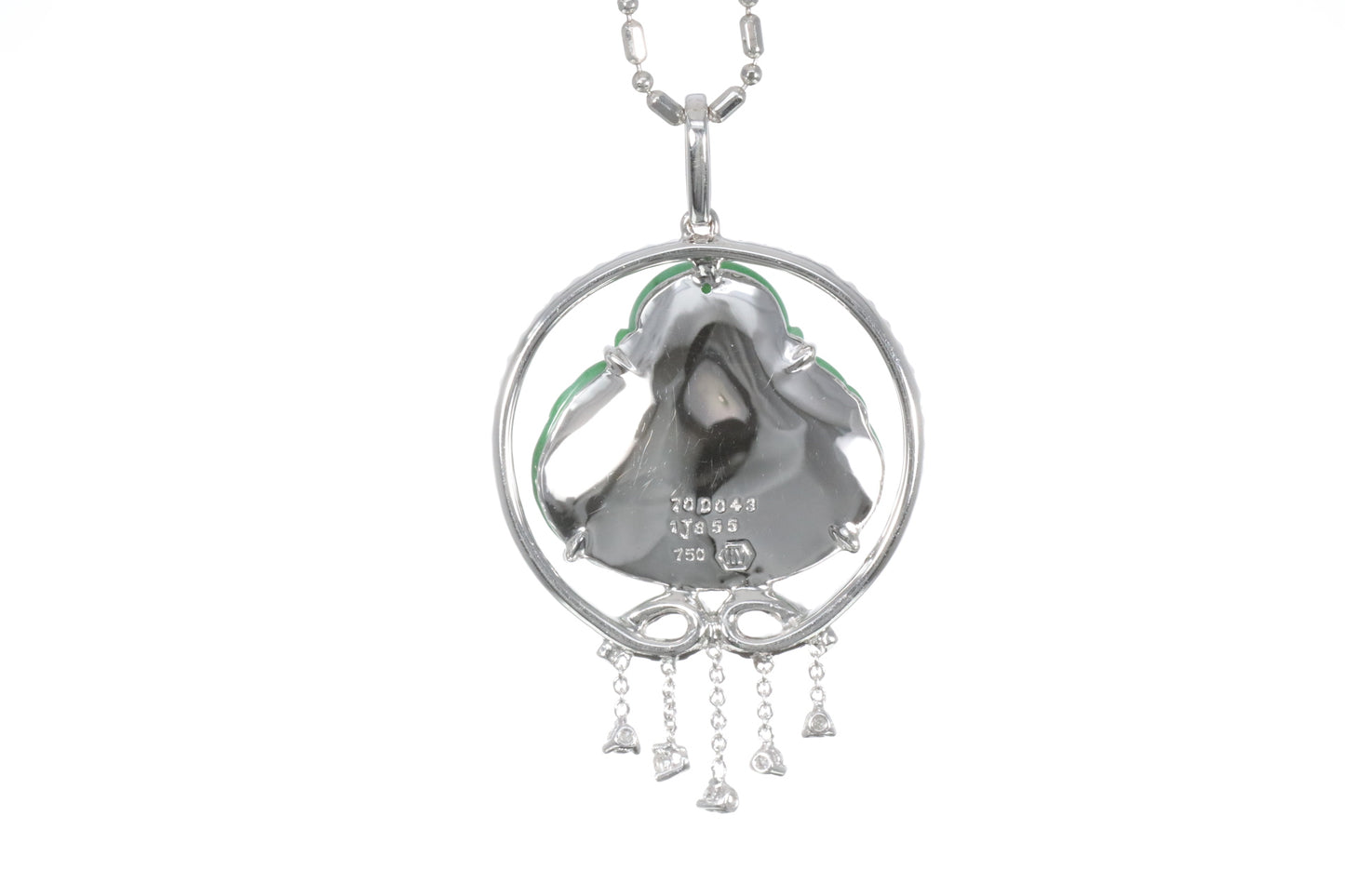Jadeite Buddha with a Diamond Halo