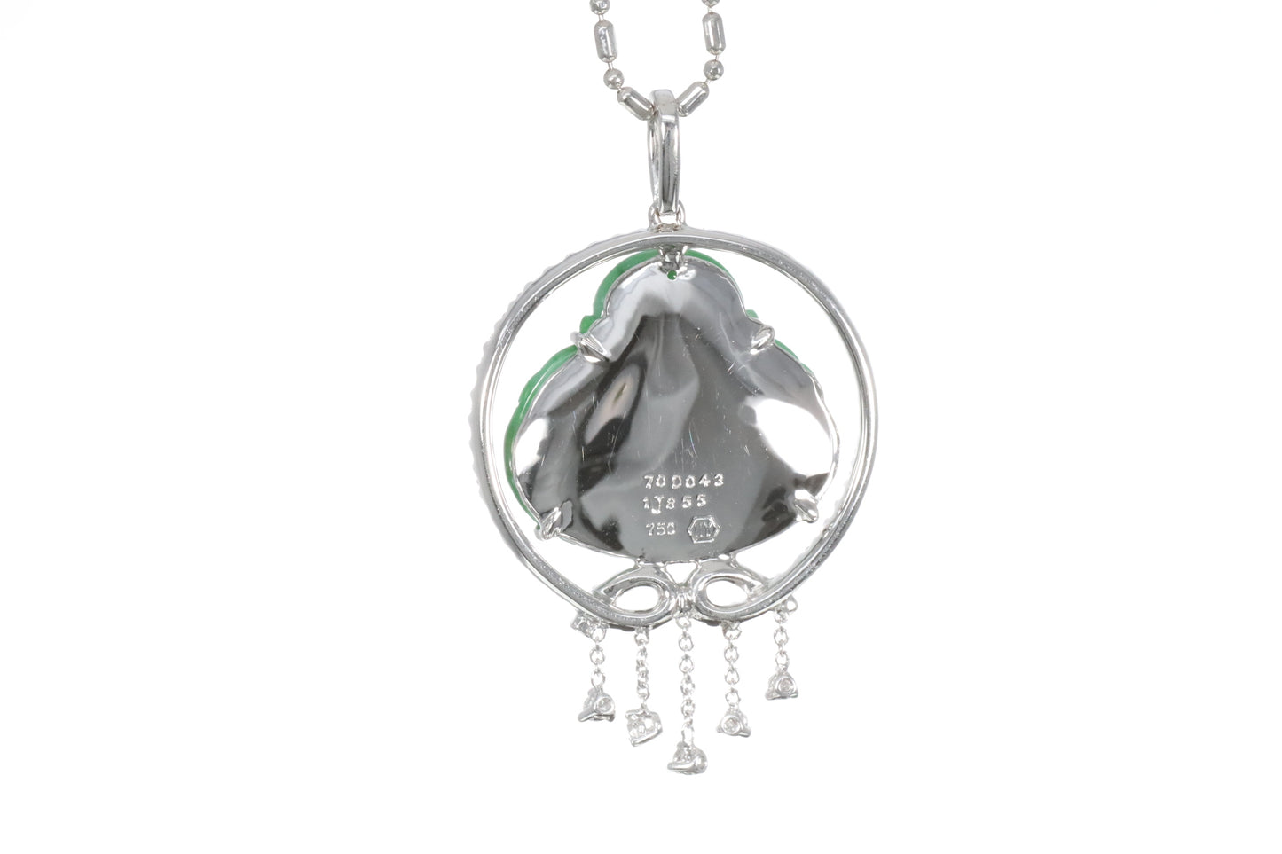 Jadeite Buddha with a Diamond Halo