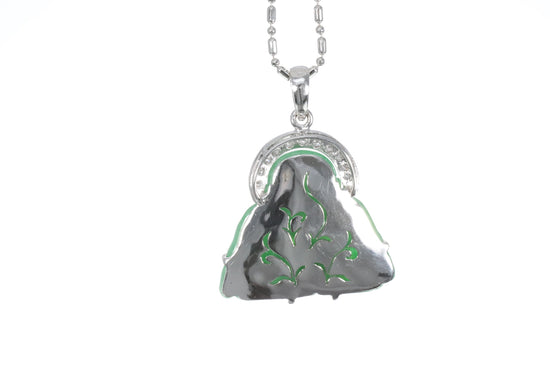 Jadeite Buddha with a Diamond Halo