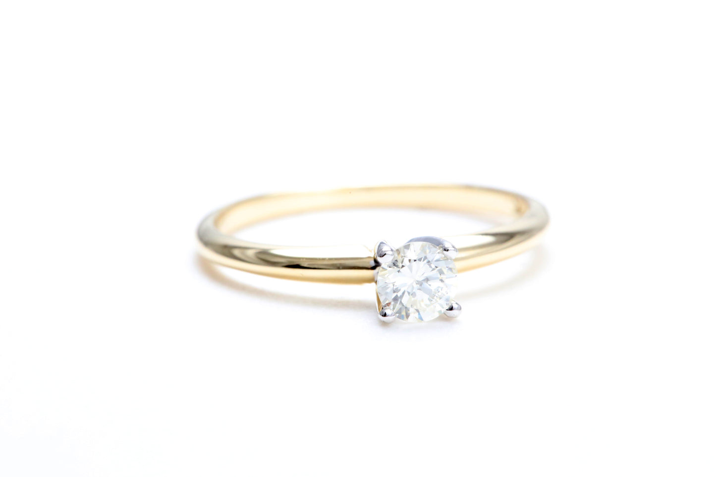 1/4 Carat Solitaire Engagement Ring in 14K Yellow Gold