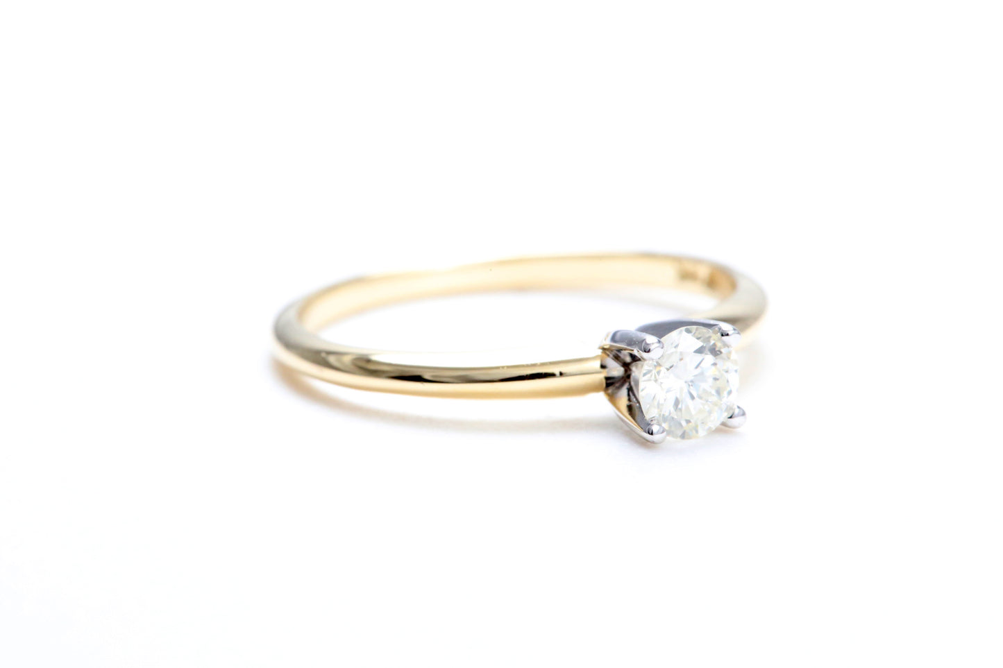 1/4 Carat Solitaire Engagement Ring in 14K Yellow Gold