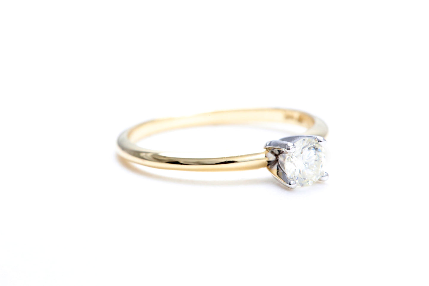 1/4 Carat Solitaire Engagement Ring in 14K Yellow Gold