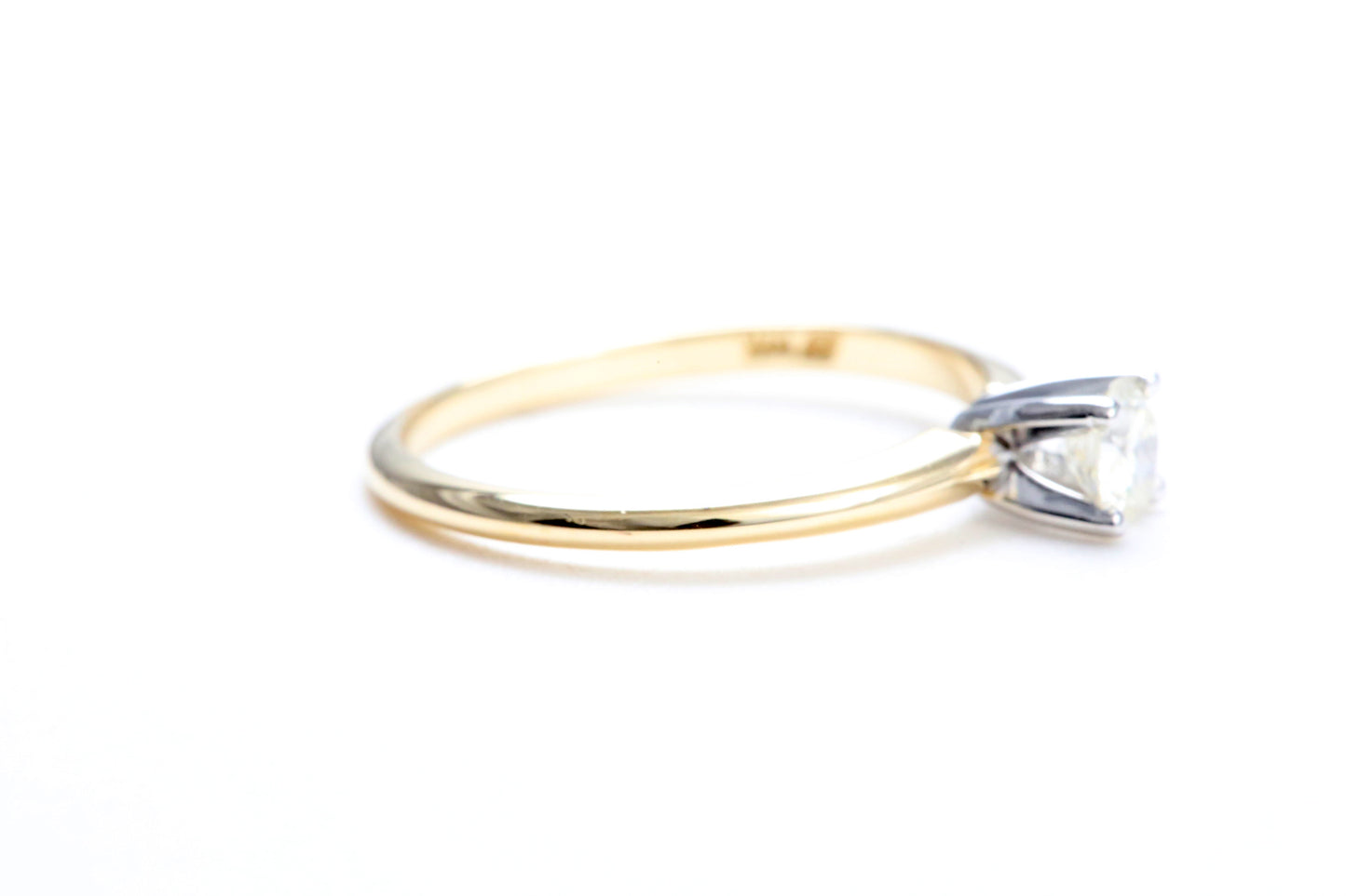 1/4 Carat Solitaire Engagement Ring in 14K Yellow Gold