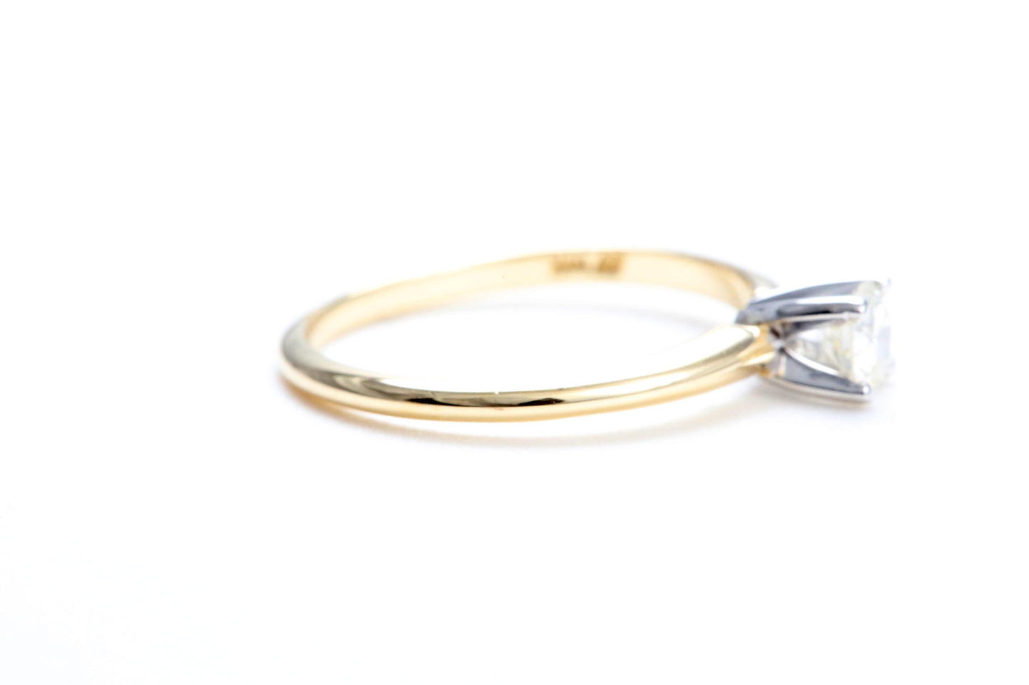 1/4 Carat Solitaire Engagement Ring in 14K Yellow Gold