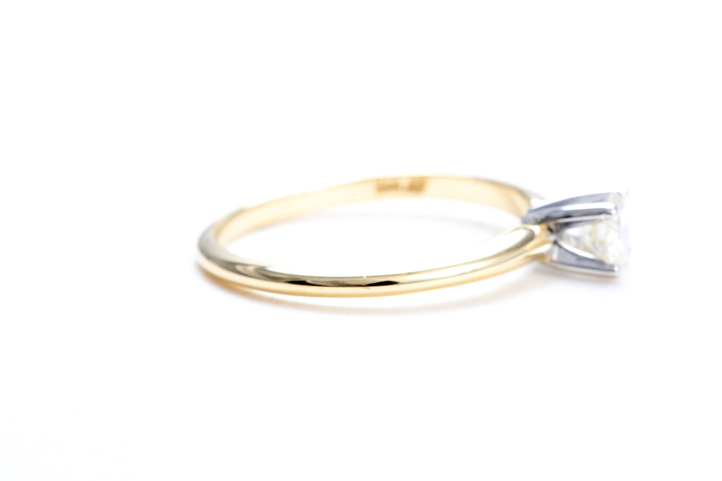 1/4 Carat Solitaire Engagement Ring in 14K Yellow Gold